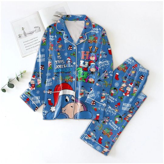 Discover Eeyore Pajamas Set, Winnie Pooh Pajamas Christmas, Eeyore Pajamas Family, Disney Pajamas, Cartoon Movie Women Pajamas, Holiday Pajamas