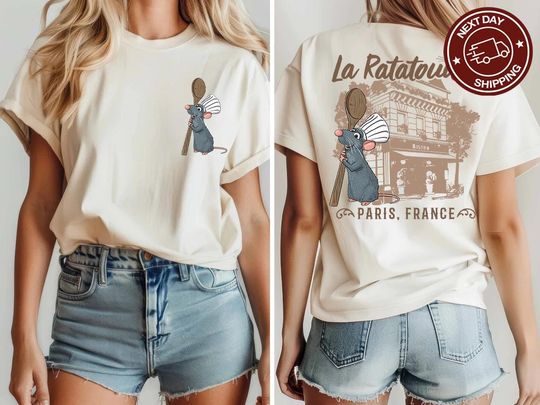 Comfort Colors Little Chef Remy Shirt, Disney Ratatouille Paris France Shirt