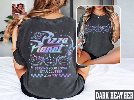 Vintage Pizza Planet Shirt, Toy Story Comfort Color Shirt, Toy Story Alien Shirt