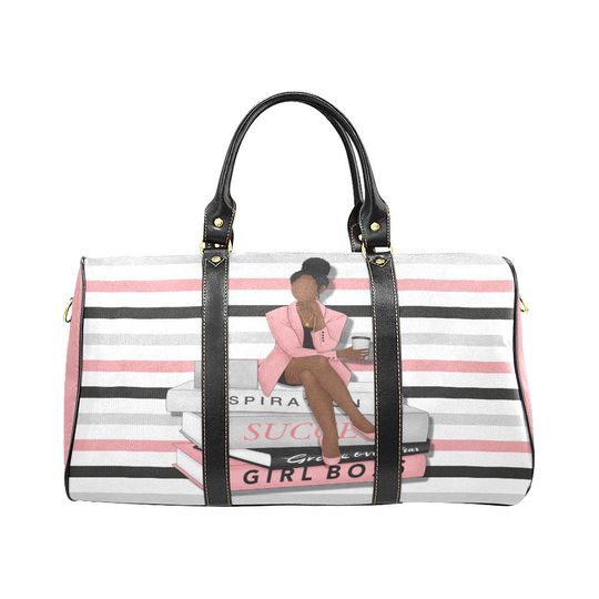 Discover Travel Bag for Black Girls - African American Travel Bag - Girl Boss Gifts - Weekender Bag - Black Woman Travel Bag - Black Woman Gift Ideas