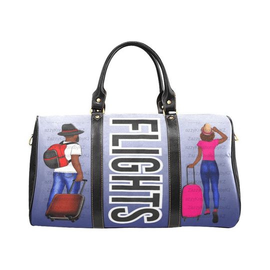 Black Girl Travel Bag, African American Travel Bag, Black Woman Weekender Bag, Duffle Bag Black Women, Overnight Bag for Women, Travel Gear