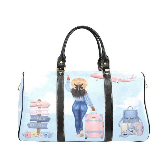 Discover Duffle Bag for Black Women - Weekender Bag - Overnight Bag - African American Bags - Black Woman Bag - Travel Bag for Black Women - Duffle