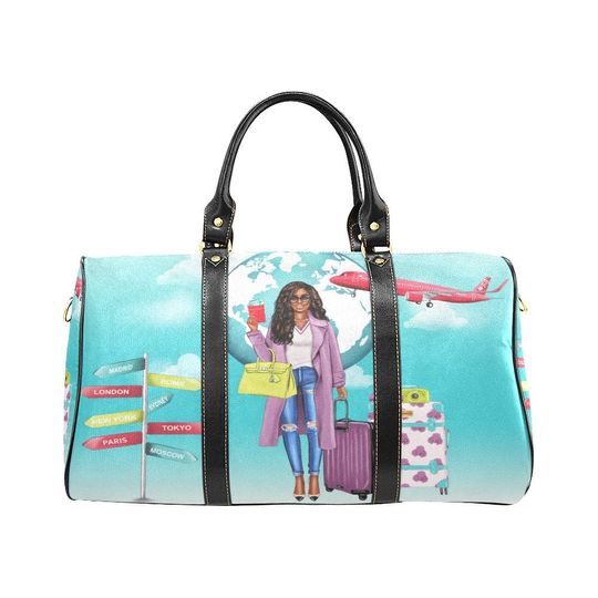 Discover Travel Bag for Black Women - African American Travel Bag - Weekender Bag - Duffle Bag - Black Girl Bag - Black Woman Bag - Black Girl Travel