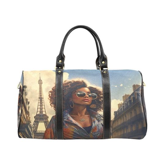 Discover Black Girl Weekender Bag, African American Duffle Bag, Weekend Travel Bag for Black Women, Black Girl Trip Luggage, Duffle Tote Gift for Her