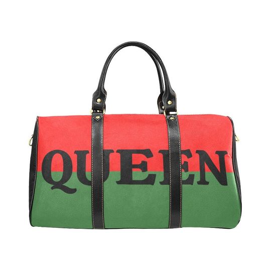 Black Queen Travel Bag for Black History Month, Black Excellence Duffle Bag, African American Overnight Bags, Weekender Bag Black Women