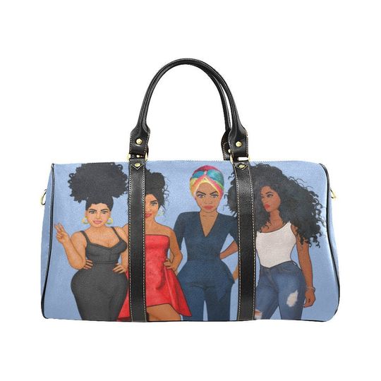 Discover African American Travel Bag - Black Woman Travel Bag - Black Girl Bag - Duffle Bag - Weekender Bag - Black Woman Bag - Travel Bag for Women