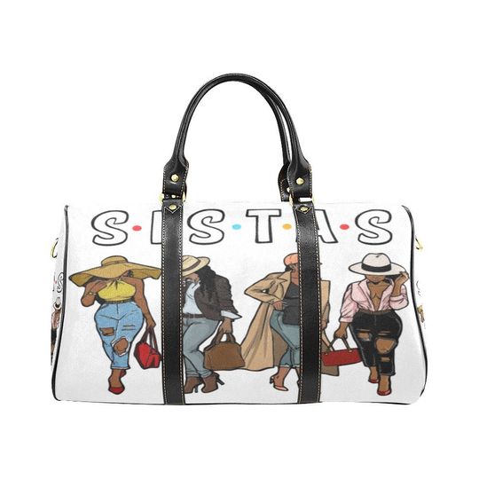 Discover African American SISTAS - Travel Bags - Gift Idea for Women - Travel Bag for Black Women - Overnight Bag for Women - Weekender Bag - Carryon