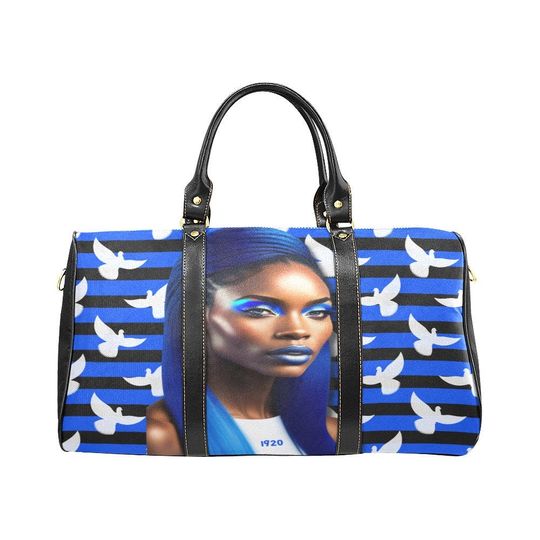 1920 Sorority Sisterhood Travel Bag, African American Duffle Bag, Weekend Travel Bag for Black Women, Black Girl Magic Luggage, Black Greeks