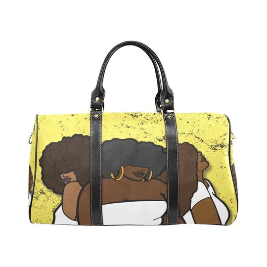 Discover Black Girl Weekender Bag, African American Duffle Bag, Weekend Travel Bag for Black Women, Black Girl Trip Luggage, Duffle Tote Gift for Her