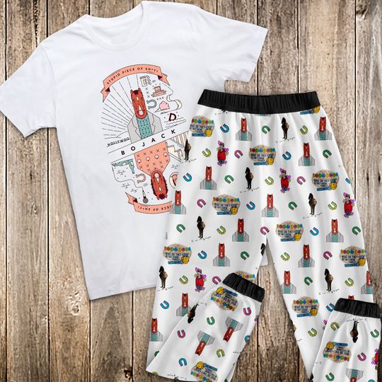 BoJack Horseman Pajamas Set, Family Pajamas, Family Christmas Pajamas Set.