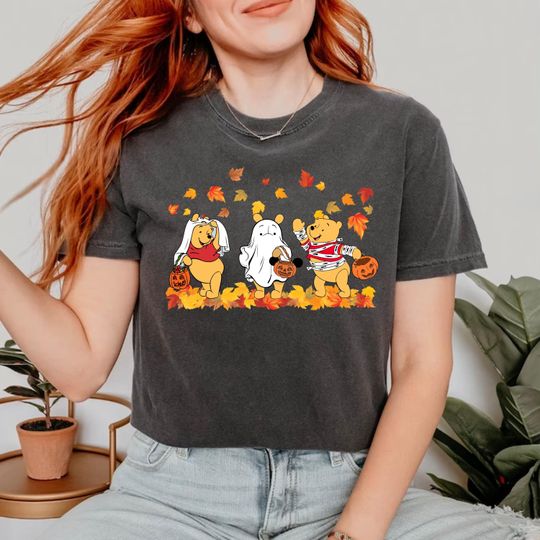 Discover Comfort Colors Pooh Halloween Shirt, Winnie The Pooh Halloween T Shirt