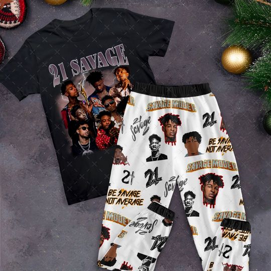 Discover 21 Savage Pajamas Set, Family Pajamas, Family Christmas Pajamas Set.