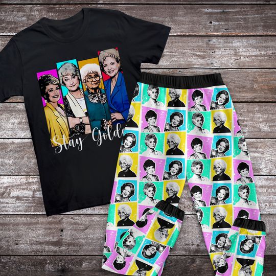 Discover The Stay Golden Pajamas Set, Family Pajamas, Family Christmas Pajamas Set.