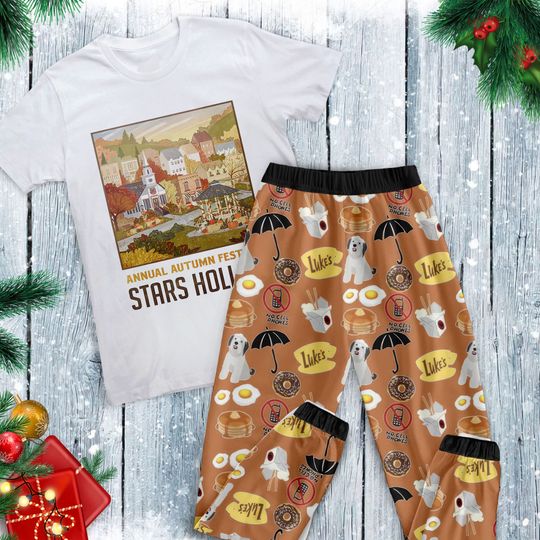 Discover Gilmore Girls Star Hollow Pajamas Set, Family Pajamas, Family Christmas Pajamas Set.