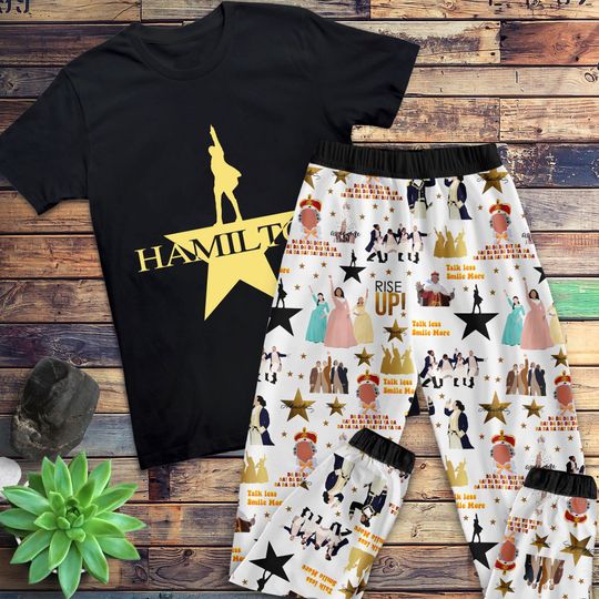 Discover Hamilton MusicalHoliday Pajamas Set, Hamilton Family Pajamas, Hamilton Family Christmas Pajamas Set.