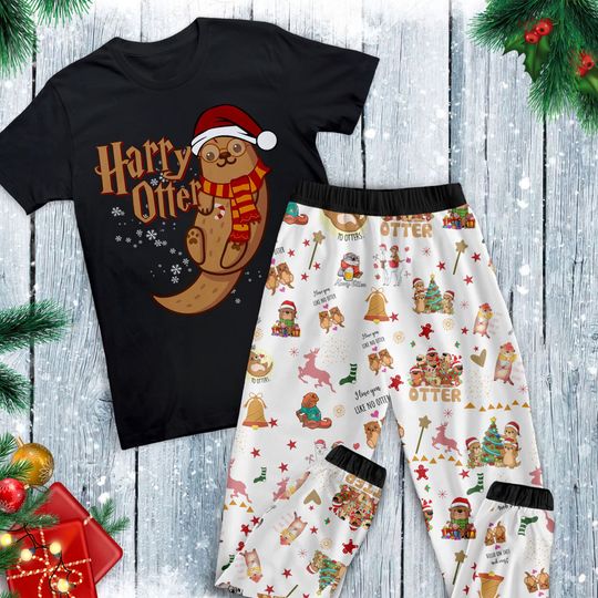 Discover Harry Otter Pajamas Set, Family Pajamas, Family Christmas Pajamas Set