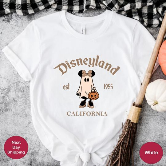 Discover Disneyland Halloween Ghost T-Shirt, Mickey Ghost Shirt, Minnie Ghost Shirt
