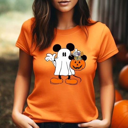 Discover Disney style Halloween T-Shirt, Ghost Eater Shirt, Halloween Pumpkin