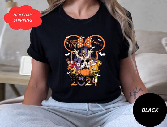 Discover Custom Disney Halloween 2024 Shirts, Disney Halloween Shirts