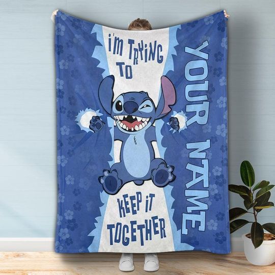 Discover Stitch Blanket, Stitch  Blanket, Funny Stitch Blanket, Bedroom Decoration, Stitch Throw Blankets, Personalized Stitch Blanket