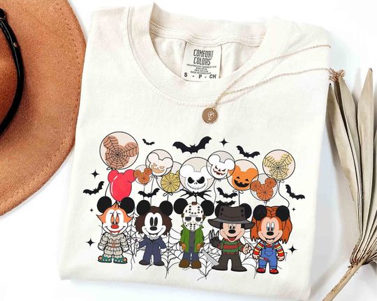 Discover Mickey Mouse Balloon Costume Horror Characters  Shirt