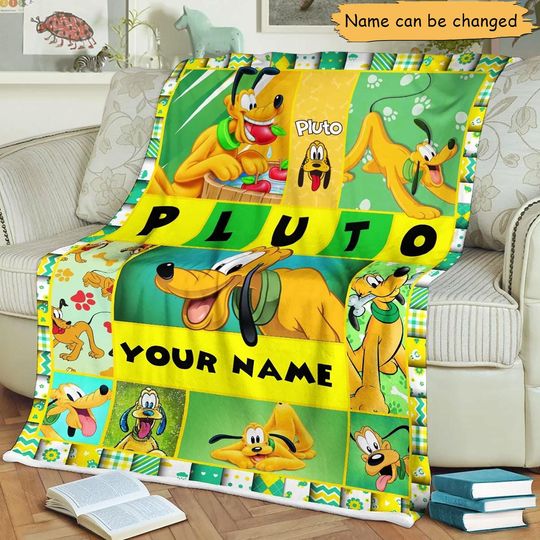 Discover Disney Pluto Blanket, Personalized Blanket, Disney Movie Blanket, Pluto  Blanket, Pluto Dog Blanket, Disney Blanket, Pluto Gift