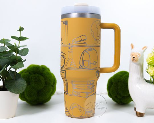 Discover 40oz School Teacher Tumbler with Lid and Straw, Educator Tumblers, School Cups, Teacher Graduation Gifts