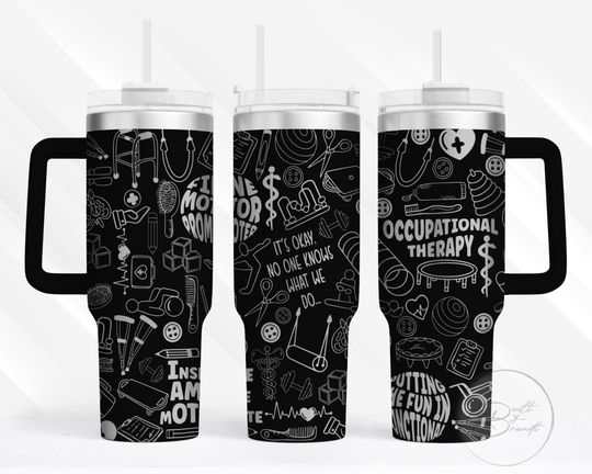 Discover 40oz Occupational Therapy Tumbler With Lid and Straw, OT Gifts, OT Tumbler, OT Graduation Gift