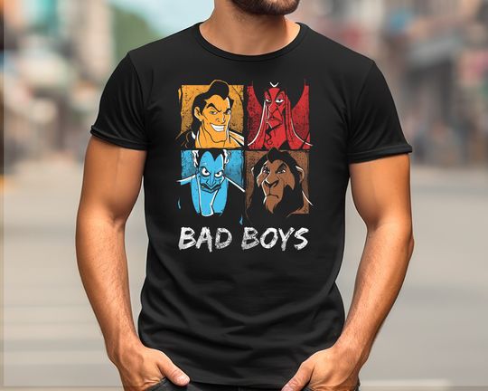 Discover Disney Bad Characters Shirt, Villain Hades Tee, Lion King Scar T-shirt