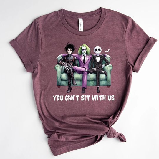 Discover You Cant Sit With Us Halloween Shirt, Adult Halloween Shirt, Halloween Horror Shirt
