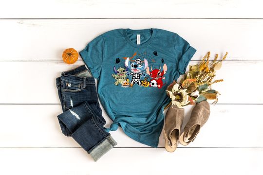 Discover Halloween Stitch Trick Or Treat T-Shirts, Disney Halloween Sweatshirt