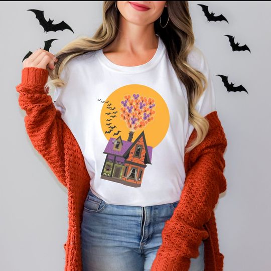 Disney Up House Halloween Shirt - Disneyland WDW Trip Fall Colors Tee