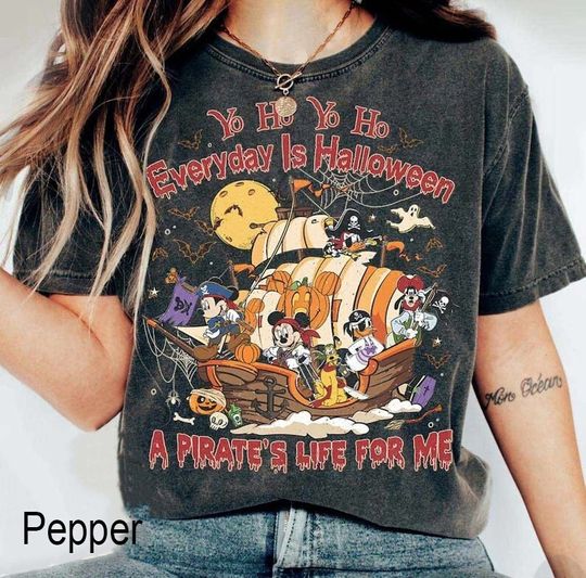 Discover Disney Cruise Halloween On The High Seas Shirt, Mickey And Friends Pirate Shirt,
