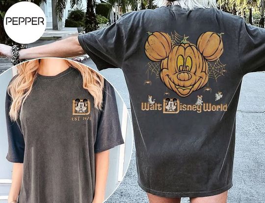 Discover Vintage Walt Disney World Halloween Shirt, Disney Pumpkin Shirt