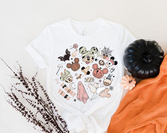 Discover Vintage Disney Spooky Season Halloween shirt, Disney Boo Shirt