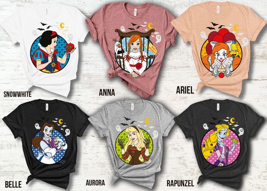 Discover Disney Princess Halloween Shirts, Disneyland Princess Shirts, Disney Princess Shirt