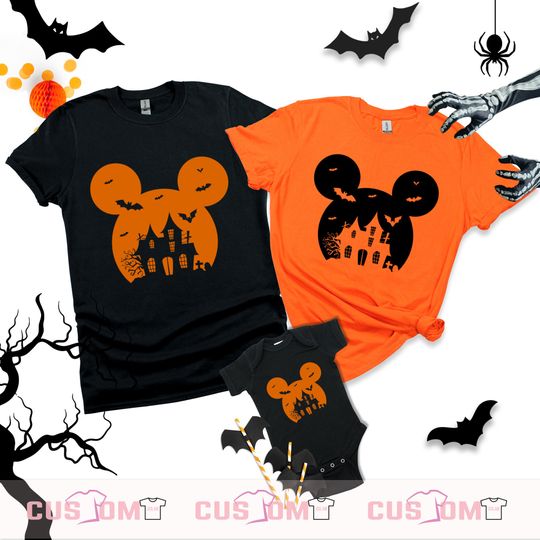 Discover Matching Family Disney Halloween T Shirt, Funny Halloween Kids Shirt