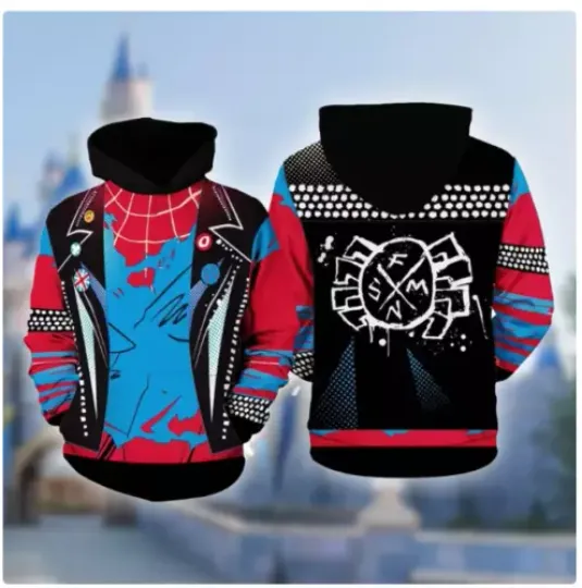 Spider Punk 3D Costume 3D HOODIE HALLOWEEN GIFT CHRISTMAS GIFT BEST PRICE