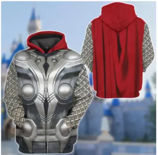 Thor Asgard Costume 3D HOODIE HALLOWEEN GIFT CHRISTMAS GIFT BEST PRICE