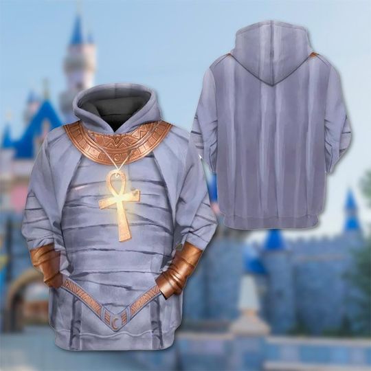 Khonshu 3D Adult Hoodie, Moon Knight Cosplay Costume Hoodie, Khonshu Moon Knight Halloween Costume Shirt, Khonshu Hoodie