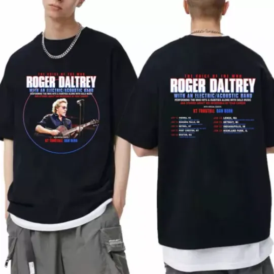 Discover Roger Daltrey 2024 Tour Shirt  Roger Daltrey Fan Shirt  Roger Daltrey 2024 Conce