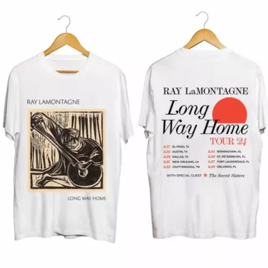 Discover Ray LaMontagne - Long Way Home 2024 Tour Shirt  Ray LaMontagne Fan Shirt