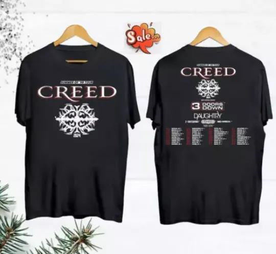 Discover Creed Band 2024 Tour Summer of  99 Tour T-Shirt Cotton Unisex Fans Gift