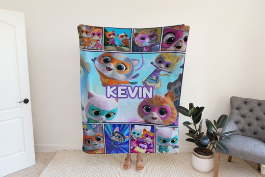 Discover Personalized Diney Junior SuperKitties Blanket SuperKitties Quilt Dizney Junior Music Blanket Dizney SuperKitties