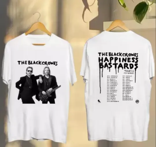 Discover 2024 The Black Crowes Happiness Bastards Tour T-Shirt