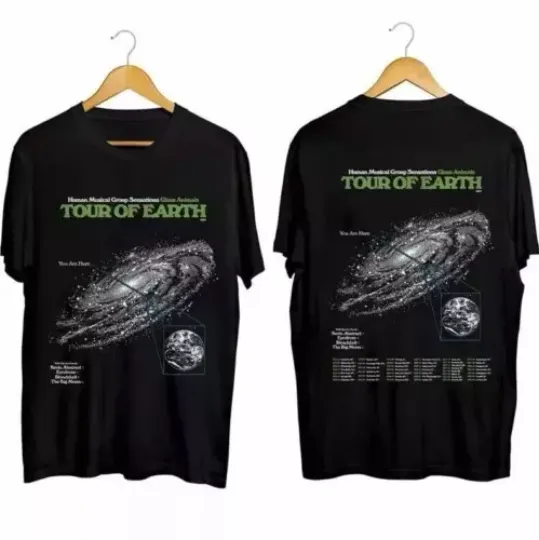 Discover Glass Animals - Tour of Earth 2024 Shirt,  Glass Animals Band Fan Shirt
