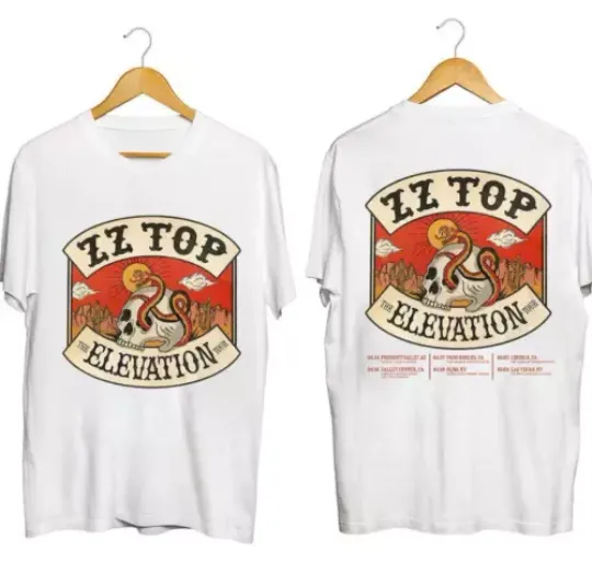 Discover ZZ Top The Elevation Tour 2024 Shirt