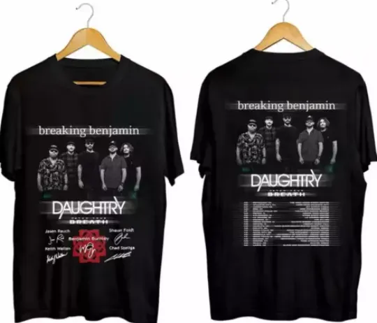 Discover Breaking-Benjamin US Tour 2024 Signature T Shirt,  Breaking-Benjamin Shirt