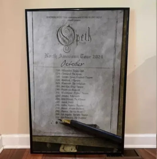 Discover Opeth - Tour 2024 Poster, Home Decor