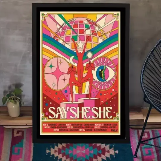 Discover She Tour Nov 2024 Poster Home Decor Wall Art